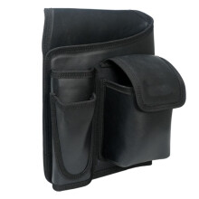 Multi-Functional Electrician Tool Bag Portable Leather Tool Waist Bag for Tape Measure Hammer Carpenter Waist Bag