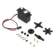 360 Degree Continuous Rotation Servo Motor with Rocker Arm and Screws for RC Cars and Robots