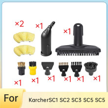 For  SC1 SC2 SC3 SC5 SC5 Steam Cleaner Nozzle Replacement Parts Includes Nozzles Brushes and Cloths