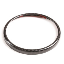 Car Real Carbon Fiber Rear Logo Ring Trunk Door Logo Frame Trim for Giulia Stelvio 2020 New High Quality
