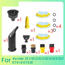 For  SC1/SC2/SC3/SC4/SC5/SC7/CTK10/CTK20 Steam Cleaner Round Brush Power Nozzle  O Ring Steam Cleaner
