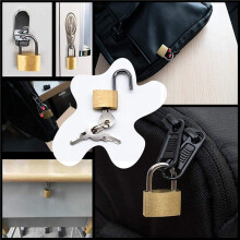96PCS Brass Padlock with Keys Locker Case Supply Travel Suitcase Luggage Case Padlock Simple Small Copper Lock