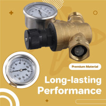 RV Water Pressure Regulating Valve Adjustable Pressure Reducing Valve for Van Travel Trailers