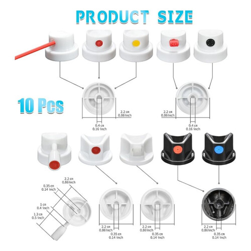 Universal SprayCan Nozzle Kit - Graffiti, Auto Repair, DIY Projects - High-Efficiency Paint Saver & Handle Attachments 1