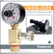 24850-0105 Air Relief Valve and Gauge Assembly for Sta-Rite System 3 Modular Media SM Series Pool and Spa Filters