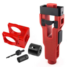 Door Mortise Tool,Door Installation Kit for 1-3/4in or 1-3/8in Thick Wooden Door with Door Lock Hole Saw A
