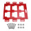 Tool Storage Rack Toolbox Holder Wall-Mounted Toolbox Rack for Tool Storage and Organization Systems Tool Red 1