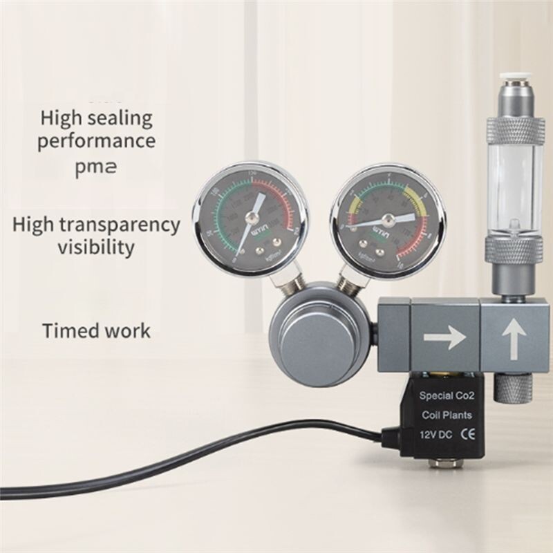 CO2 Regulator Dual Meter Solenoid Valve Foam Recorder Control System ...