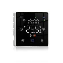 Tuya WiFi Thermostat for Water/Electric Floor Heating Gas Boiler Remote Temperature APP Voice Controller Black