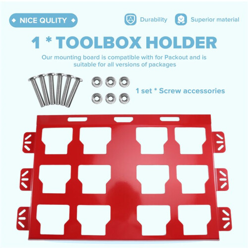 Toolbox Holder Wall-Mounted Toolbox Rack Tool Storage Rack for Tool Storage and Organization Systems Tool 1