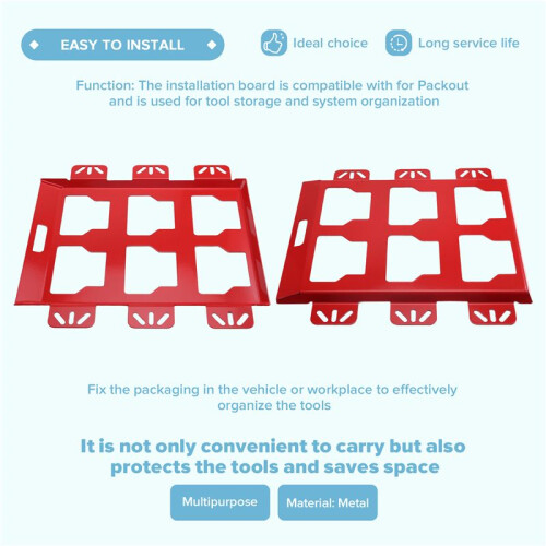 2 Pcs Tool Storage Rack Toolbox Holder Wall-Mounted Toolbox Rack for Tool Storage and Organization Systems Tool 2