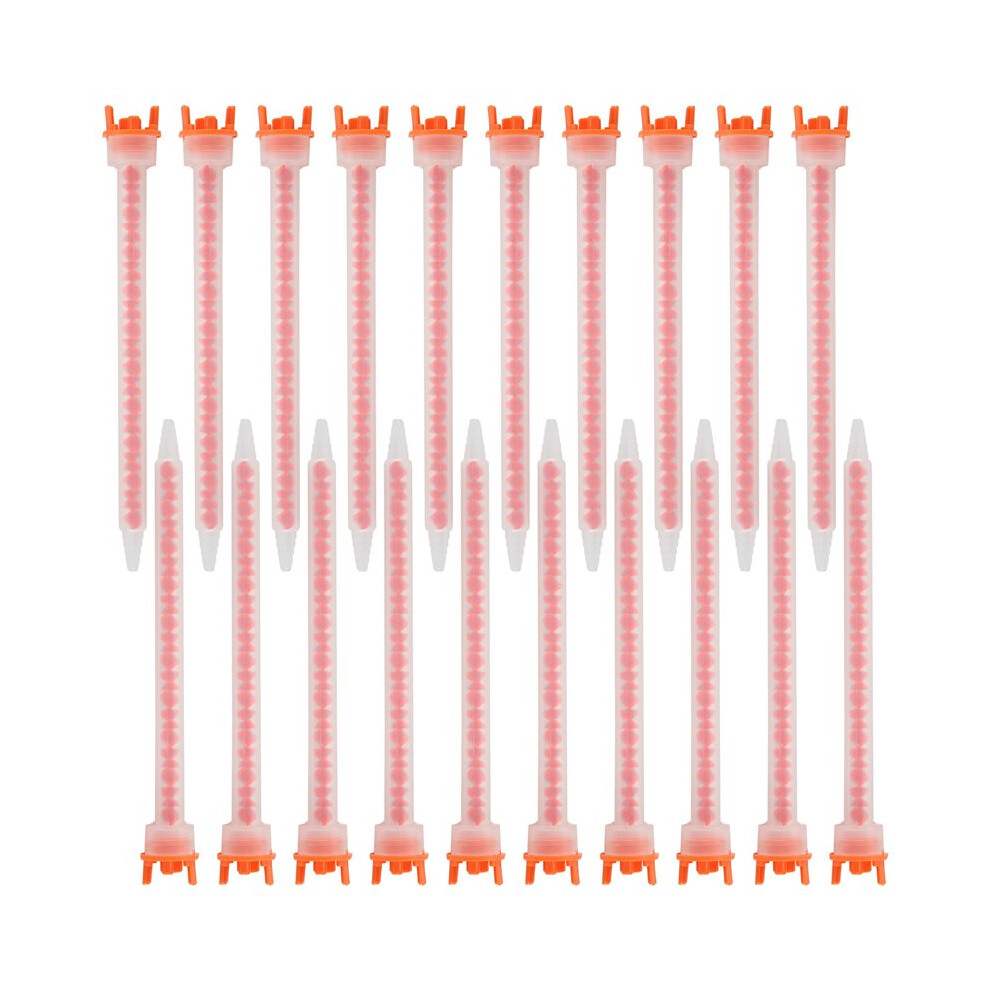 20Pcs Epoxy Mixing Nozzle Static Mixing Nozzle Mfhx08-18T Adhesive Cartridges Tip Mixer Nozzles (4:1/10:1 Ratio) 6031515089918
