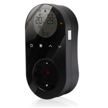 WiFi LED Thermostat Plug Outlet Digital Plug 16A Remote Control Temperature Controller EU Plug