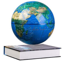 Floating Globe with Magnetic Levitation, 6 Inch LED Light World Map, 360 Rotation Educational Gift