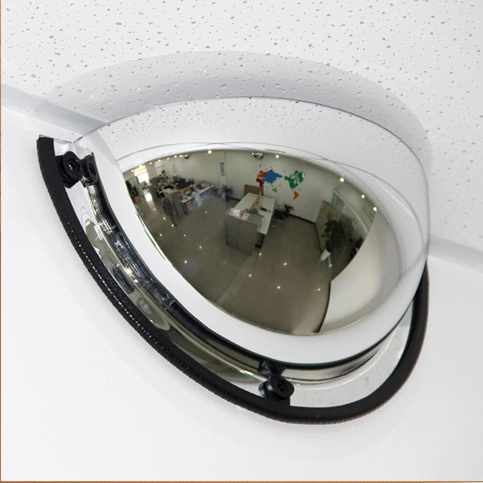Convex Security Mirror 40Cm With 180 Panoramic View For Indoor Corners, Hallway Safety And Surveillance 9771547136118