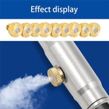 17PCS Low Pressure Brass Misting Nozzles Misting Water Nozzle for Garden,Patio,Outdoor System Thread 0.3mm