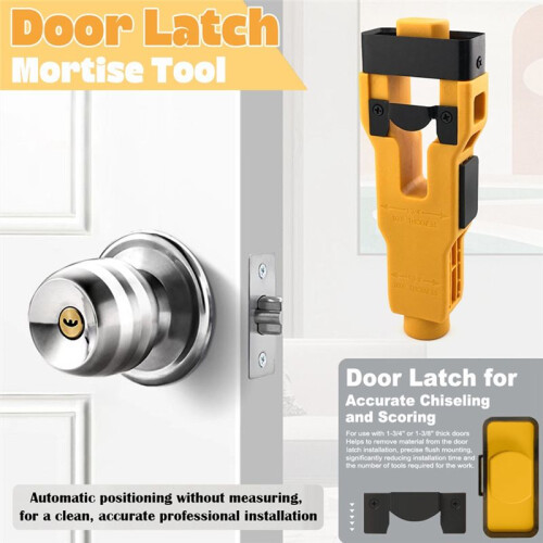 Tongue and  Tool Installation Kit Helps Remove Material Installation Door  Mortise Tool 2
