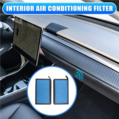 For  Model 3 Model Y HEPA Activated Carbon Air Filter Air Conditioner Filter Element Replacement Kit 1