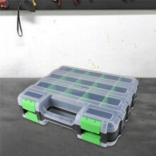 Multipurpose Tools Organizer Box with 34 Compartments Hardware Storage Container for Nuts Small Parts Screw Fasteners
