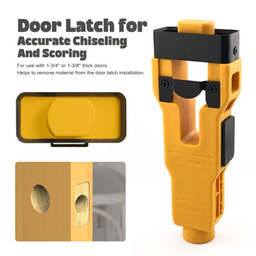 Tongue and  Tool Installation Kit Helps Remove Material Installation Door  Mortise Tool 1