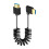 Monitor Coiled Cable  Thin Portable Screens Coiled Spring Cable For Studio Photography And Outdoor Use 1