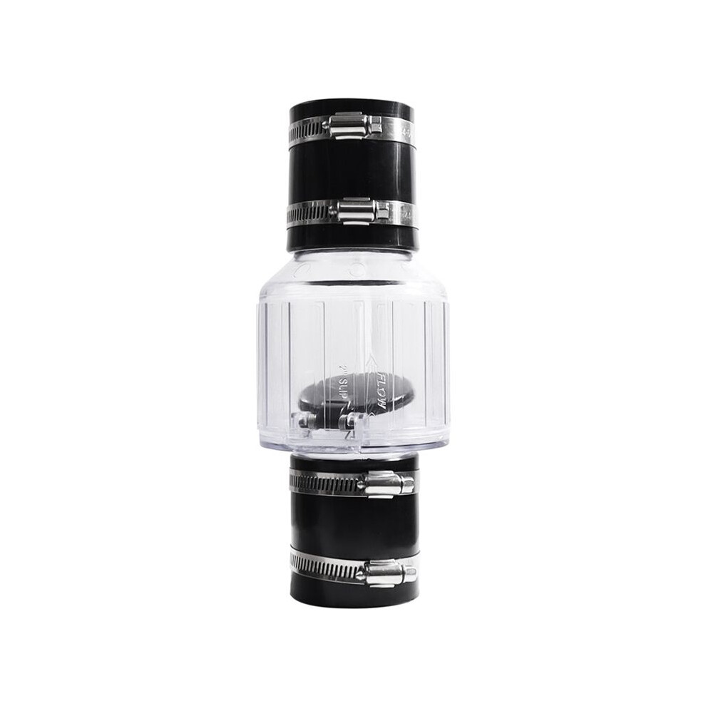 Silent Sewage Pump Check Valve, 2Inch Check Valve, Spring-Loaded Flapper, Sewage Pump Life Increase Fit 7-1/4Inch Space 4712511991253