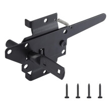 Heavy Duty Self-Locking Latches for Wooden Fences, Lever Latches for Garden Outdoor/Pool Doors Fence Hinges