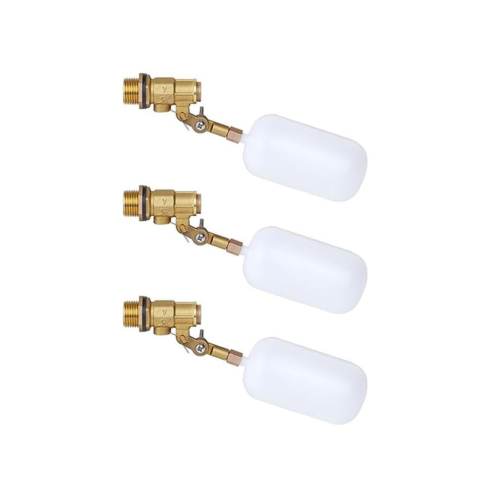 1/2 Inch Float Valve, Water Float Valve For Pond Float Valve Shutoff Auto Fill, For Livestock Tanks, Aquariums(3Pcs) 4712036034305