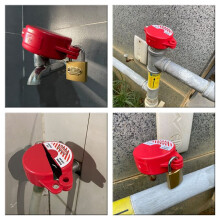 Gate Valve Lockout Device with Coded Lock Suited for 1 to 2-1/2 Gate Valve Handles Gate Valve Lockout Water Spigot Lock
