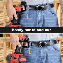Low-Profile Drill Belt Clip for Cordless Drill,Drill Belt Holder Hook Holster,Fit to 2In Belt -Prevent Pocket Tearing