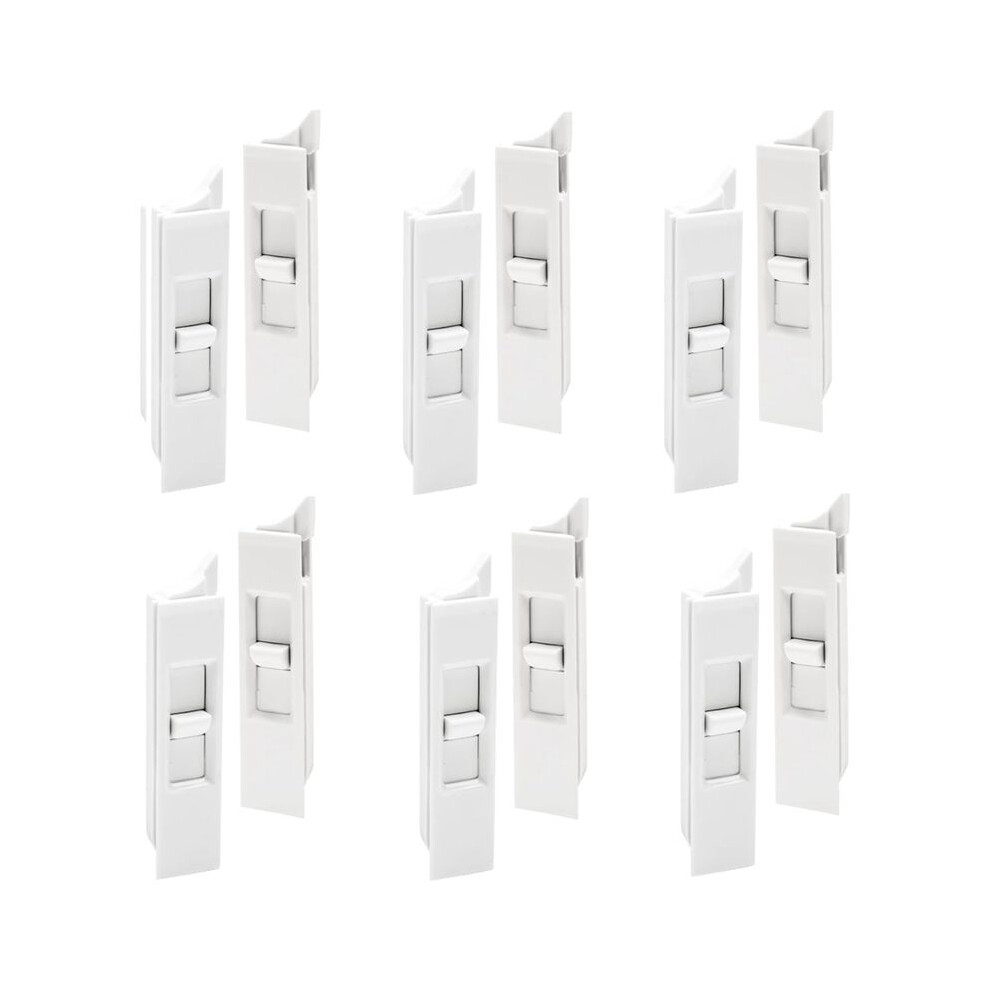 6Pairs Tilt ,Plastic Construction Window Tilt Replacement,Snap-In Pairs Spring Loaded Window Lock 6131797872847