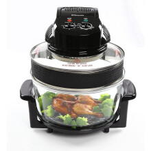17 Litre Halogen Oven Large Air Fryer with 60 Minute Timer - Black