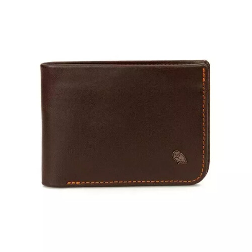 Bellroy Hide and Seek Lo Java Brown Leather wallet Low