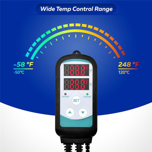 Digital Temperature Controller,Digital Temperature Controlled ,Thermostat Plug,Greenhouse Heater with Thermostat US Plug 2