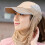 Foldable Fishing Sun Hat Quick Dry Khaki 9