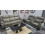 Prada 3 + 2 Leather Grey/Black Electric Recliners 2