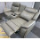 Prada 3 + 2 Leather Grey/Black Electric Recliners 8