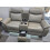 Prada 3 + 2 Leather Grey/Black Electric Recliners 9