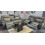 Prada 3 + 2 Leather Grey/Black Electric Recliners 21