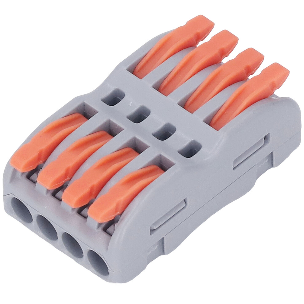 20Pcs Splâ4 4-Port Wire Splice Connectors For Soft/Hard Cable 8461383989368