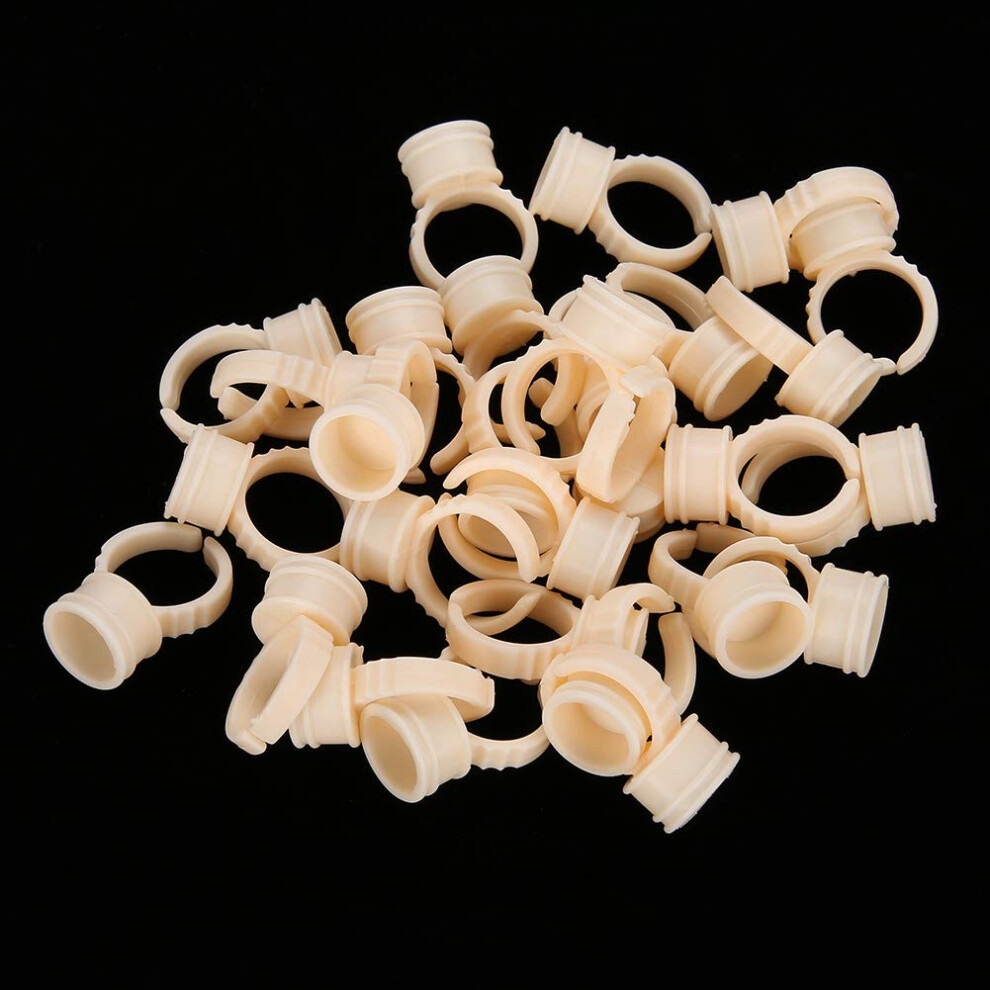 Tattoo Ink Ring Cups 100pcs Silicone Pigment Holder Rings SpillResistant for Microblading