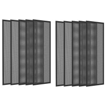 Couvercles D'Aération de  4x10 Pouces Magnétiques - Paquet de 10 Filtres D'Aération en Maille, Filtre à Poussière, Déflecteurs de Registre
