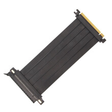 PCIe 4.0 X16 GPU Riser Kabel 40cm Schwarz Flex abgeschirmter Verlängerung für GPUs
