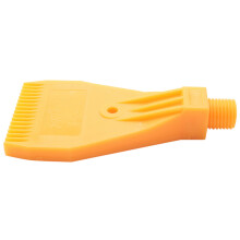 20X 1/4BSP Male Thread ABS Single Hole Air Blow Off Flat Jet Nozzle Yellow