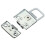 4X Metal Snap Finish Suitcase Suitcase Lock 30X43mm Silver 5