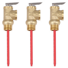 3X WYA-20 99C 102PSI 210F WYA-20 0.7Mpa A la Válvula BSP Válvula de Alivio de Presión Y Temperatura de 3/4 Pulgadas Como Válvula de Seguridad TP