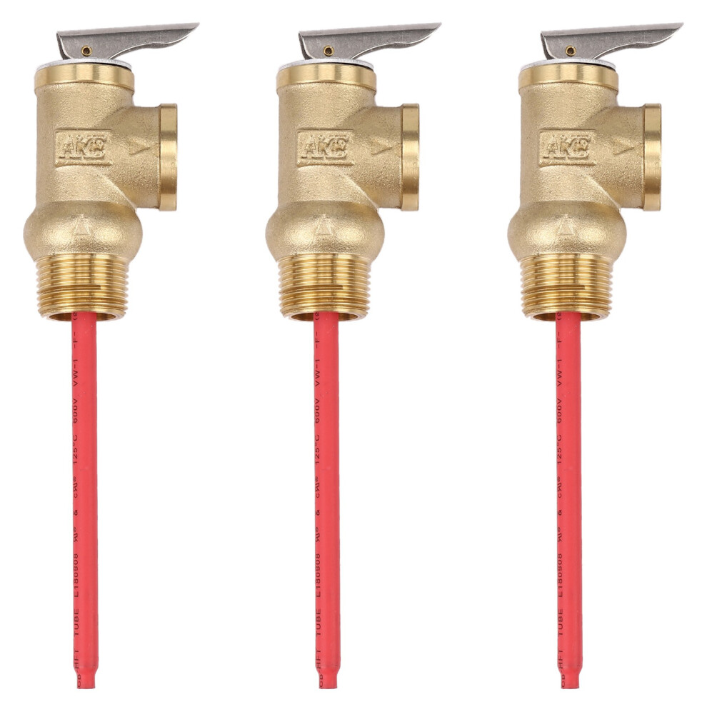 Photos - Tap / Valve / Fitting 3X WYA-20 99C 102PSI 210F WYA-20 0.7Mpa to Valve BSP 3/4 Inch Temperature and Pressure Relief Valve As TP Safety Valve