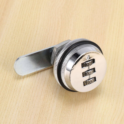 10X Alloy Code Combination Cam Lock Keyless Post Mail Box Cabinet RV 3 Dial Silver 2