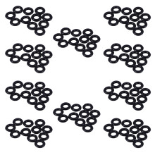 200 Pcs Black Rubber Oil Seal O Shaped Rings Seal Washers 8 x 4 x 2 mm