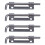 4X Hardware Spring Loaded Metal Security  Bolt  3.5 inch Long Silver Tone 1